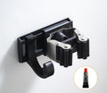 Black Wall Mount Mop Clip Mop Holder Stainless Steel